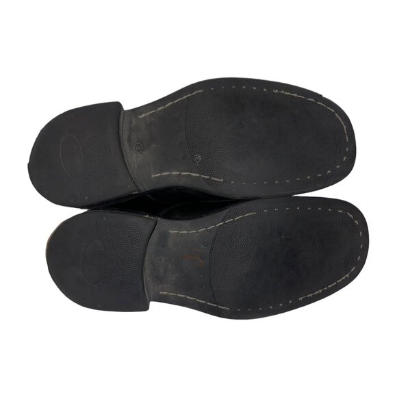 Kenneth Cole New York Black Leather Chukka Boots Mens 9 Made Italy Slip On main image 4